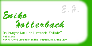 eniko hollerbach business card